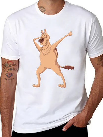 Dabbing Dog Graphic T-Shirt - Mens Black Tee