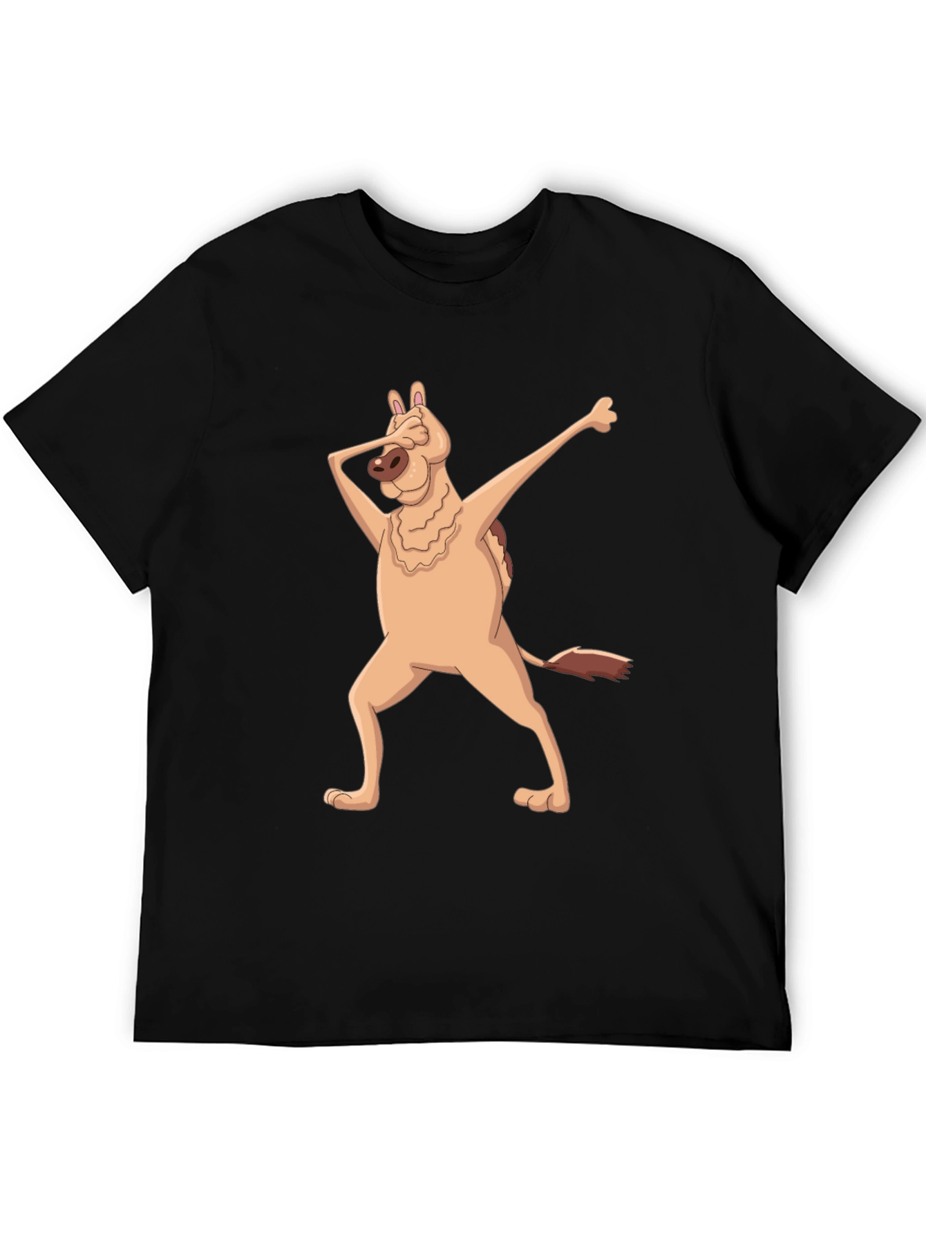 Dabbing Dog Graphic T-Shirt - Mens Black Tee