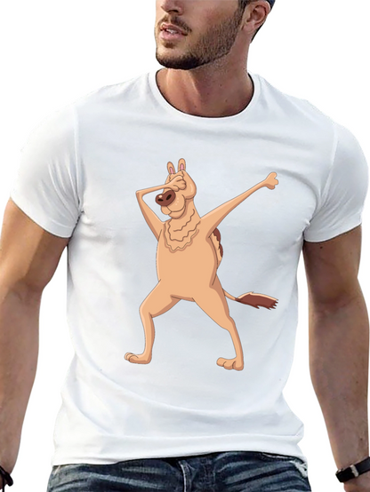 Dabbing Dog Graphic T-Shirt - Mens Black Tee