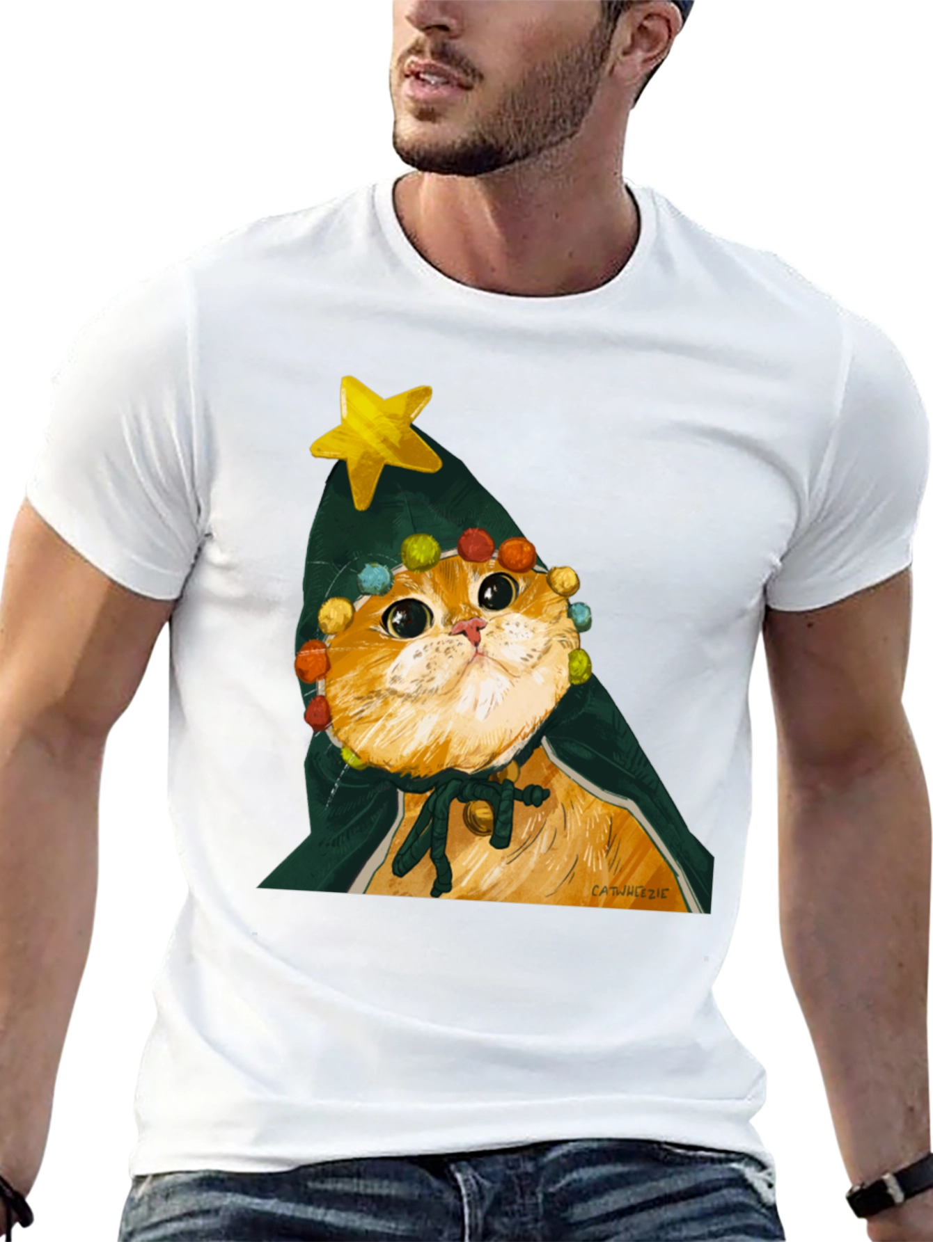 Cat Christmas Tree T-Shirt