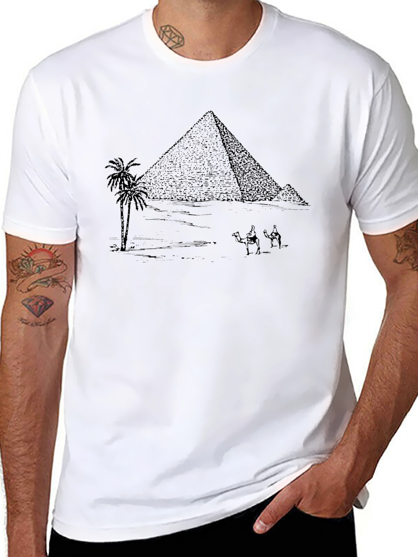 Egyptian Pyramid T-Shirt - Graphic Tee