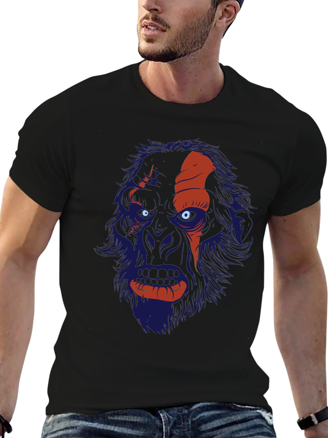 Monster Graphic Tee - Black