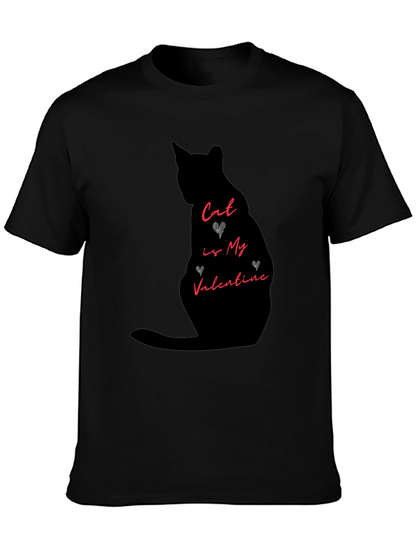 Cat is My Valentine Graphic Tee