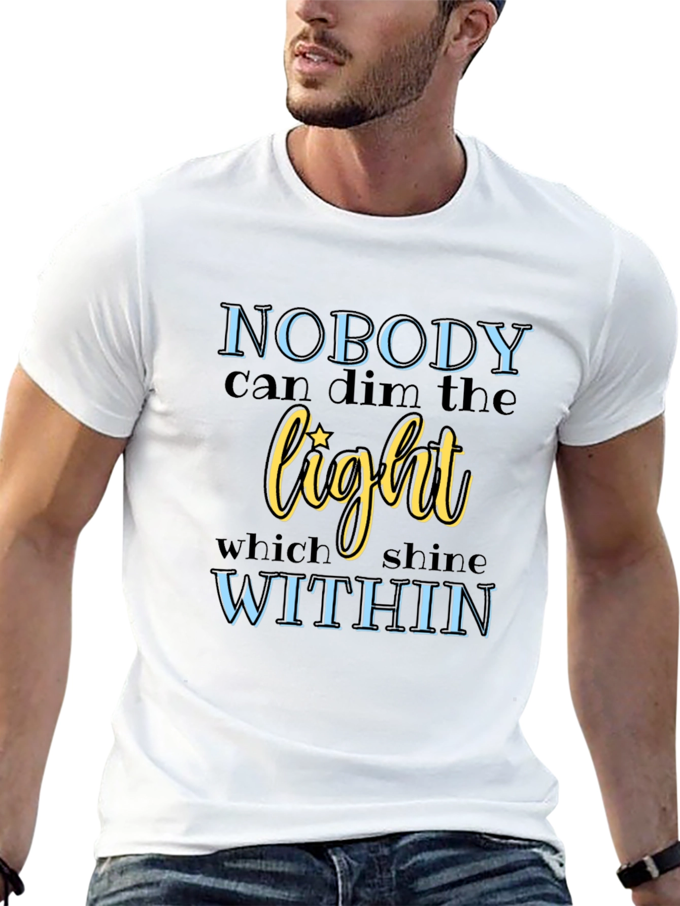 Inspirational Graphic Tee: Nobody Can Dim The Light