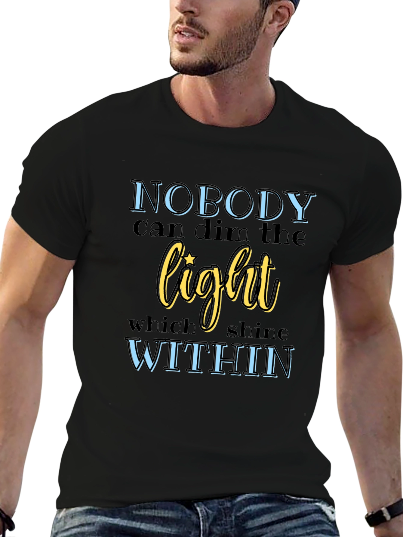 Inspirational Graphic Tee: Nobody Can Dim The Light