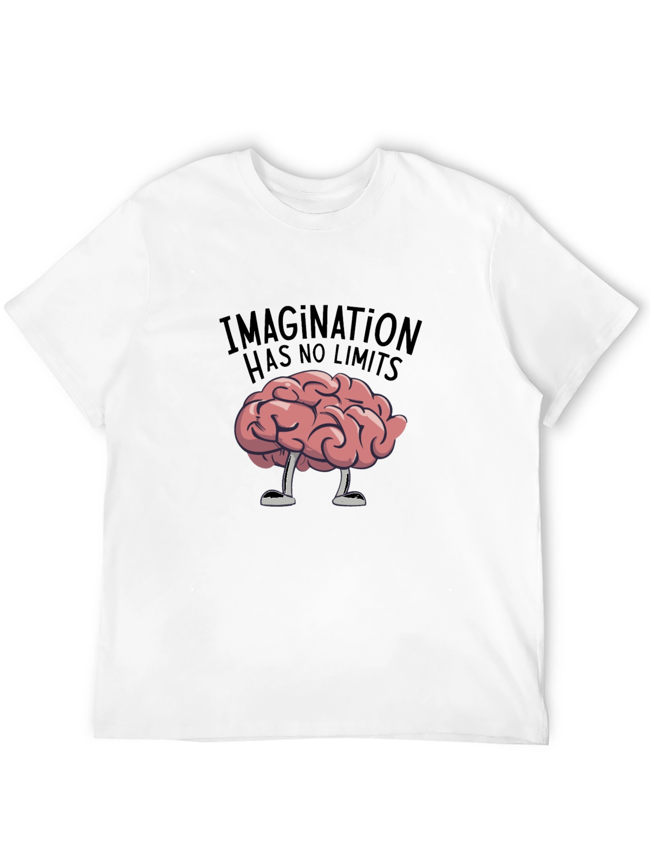 Imagination Has No Limits Brain Graphic Tee