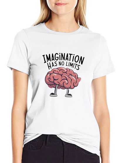 Imagination Has No Limits Brain Graphic Tee