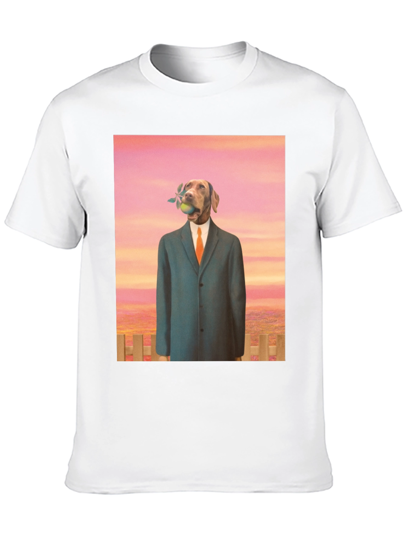 Dog in Suit Graphic Tee - Unique Art T-Shirt