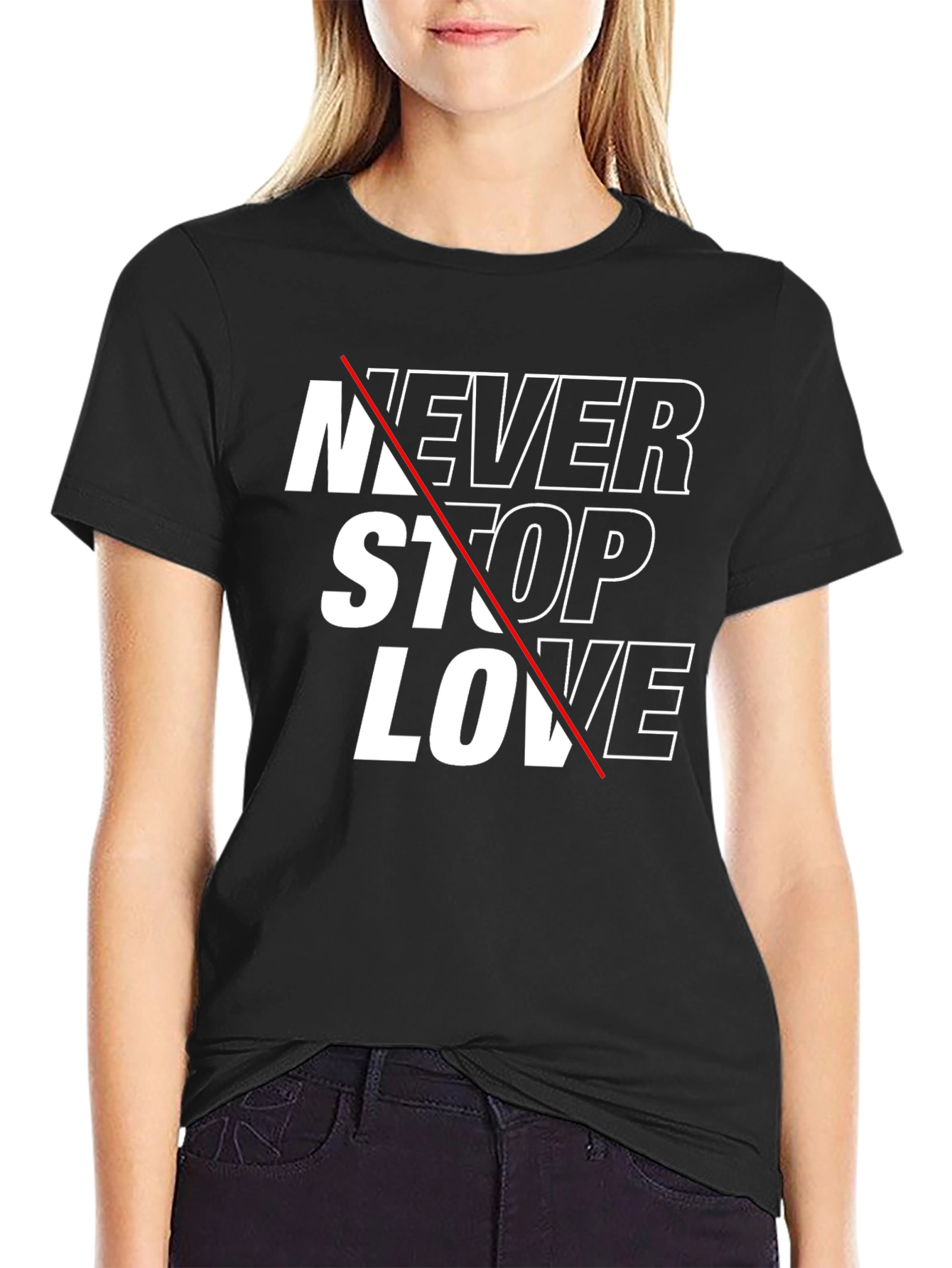 Never Stop Love Graphic Tee
