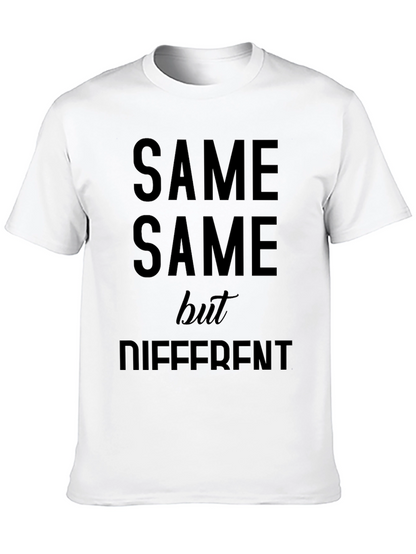 Same Same But Different Black Graphic Tee