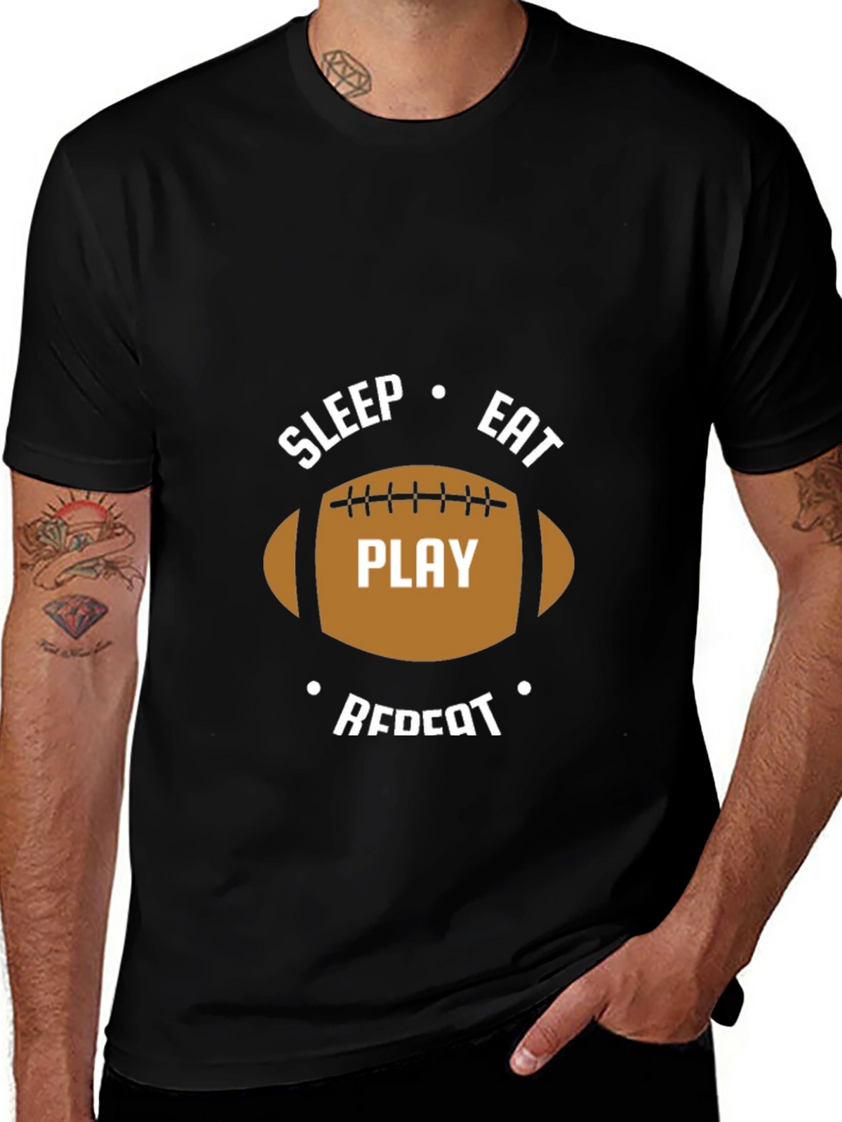 Sleep Eat Play Repeat Graphic Tee