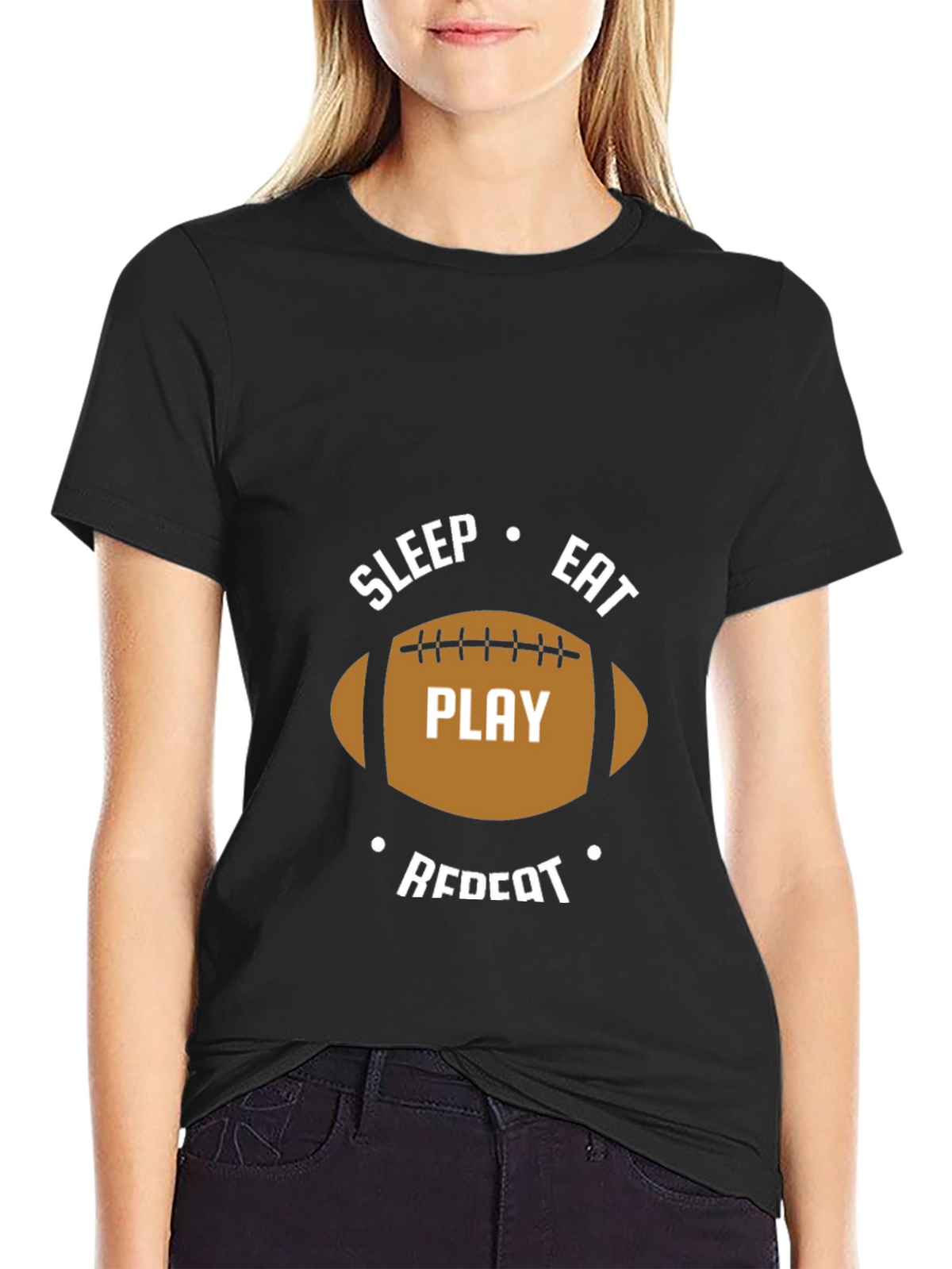 Sleep Eat Play Repeat Graphic Tee