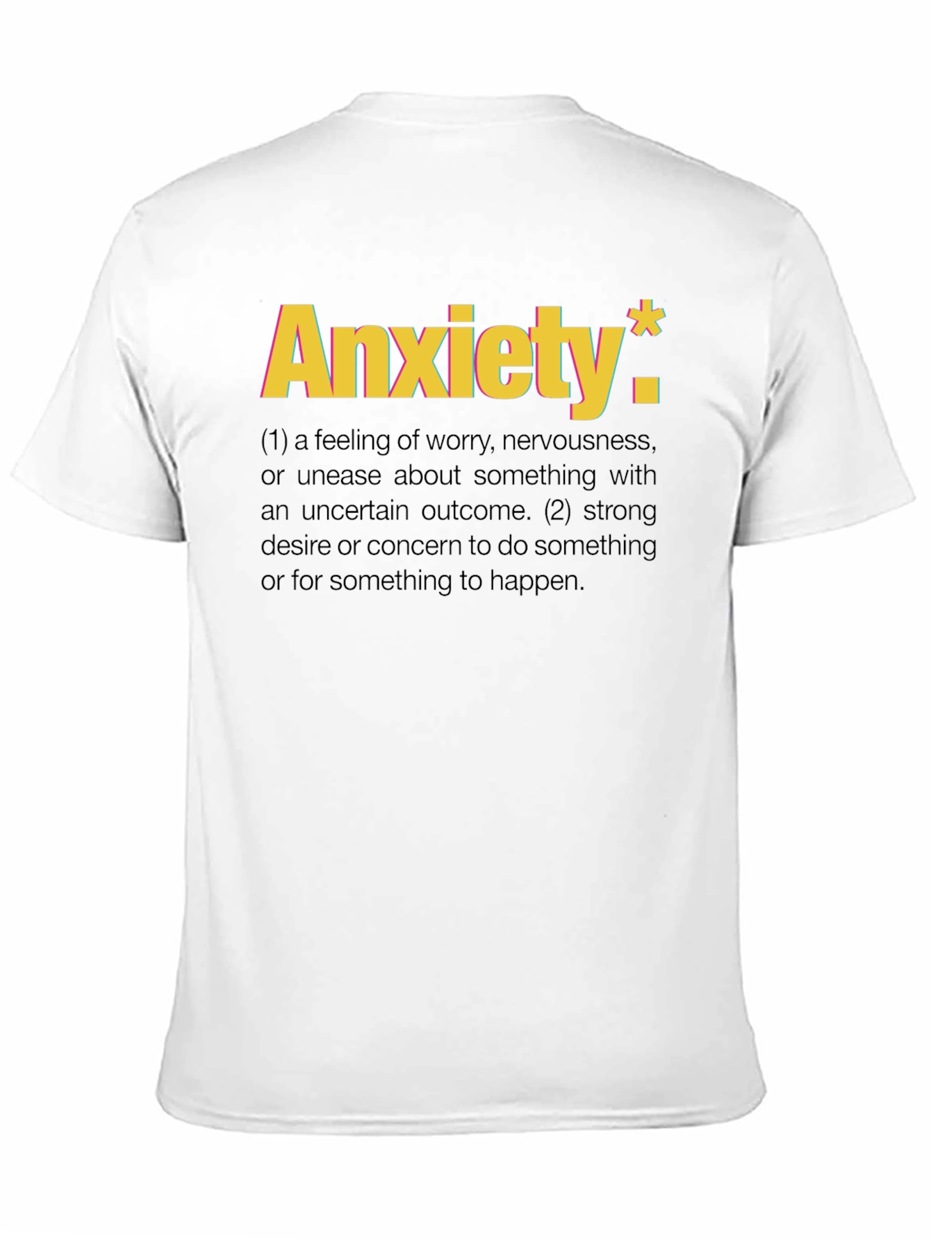 Anxiety Definition T-Shirt - Black Graphic Tee
