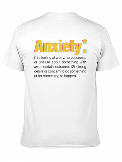 Anxiety Definition T-Shirt - Black Graphic Tee