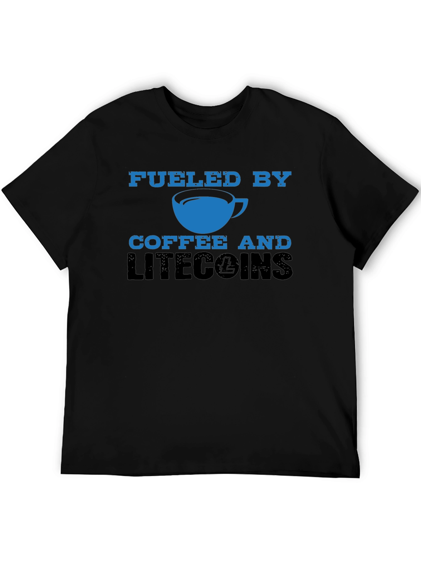 Fueled by Coffee & Litecoins Mens T-Shirt