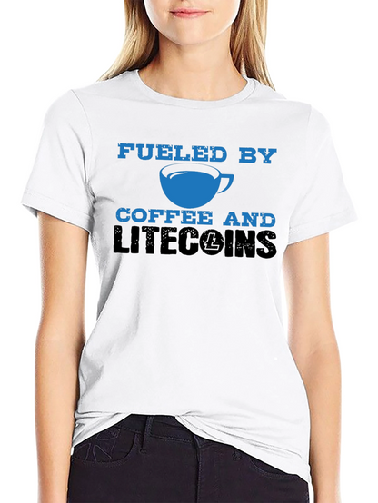 Fueled by Coffee & Litecoins Mens T-Shirt