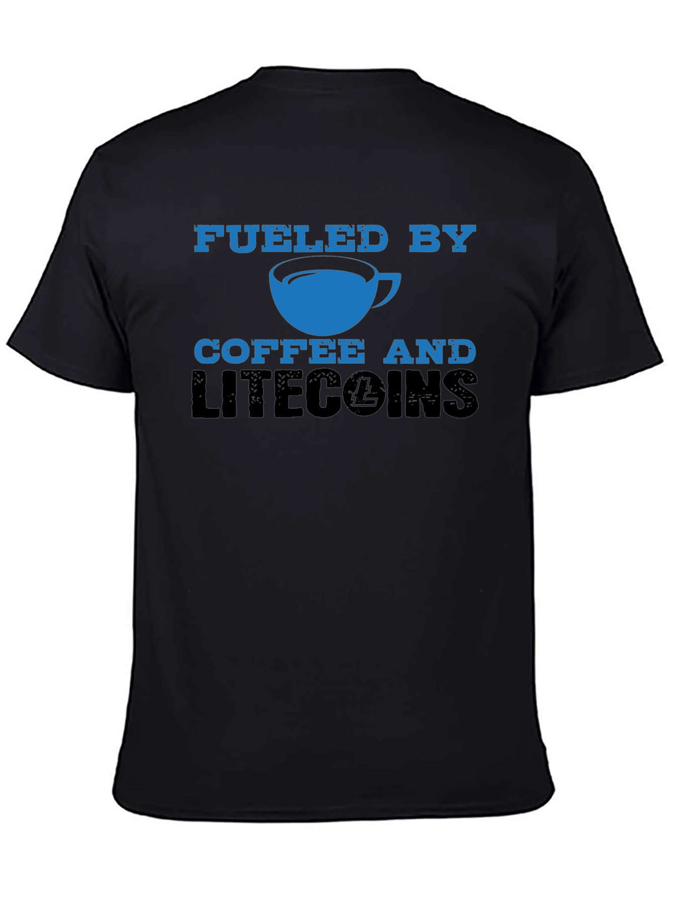 Fueled by Coffee & Litecoins Mens T-Shirt