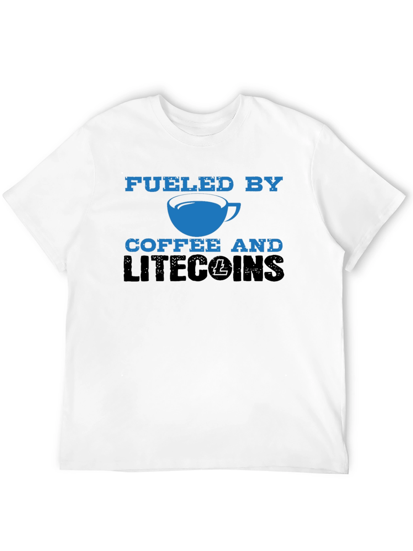 Fueled by Coffee & Litecoins Mens T-Shirt