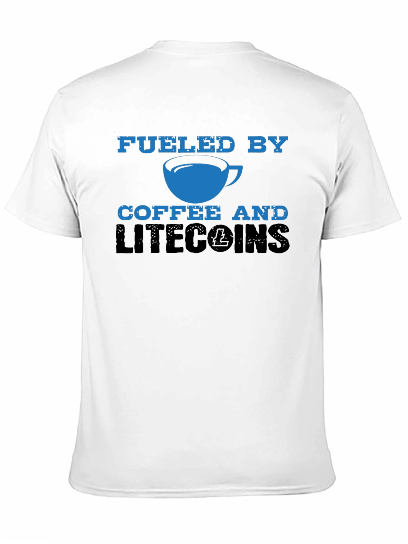 Fueled by Coffee & Litecoins Mens T-Shirt