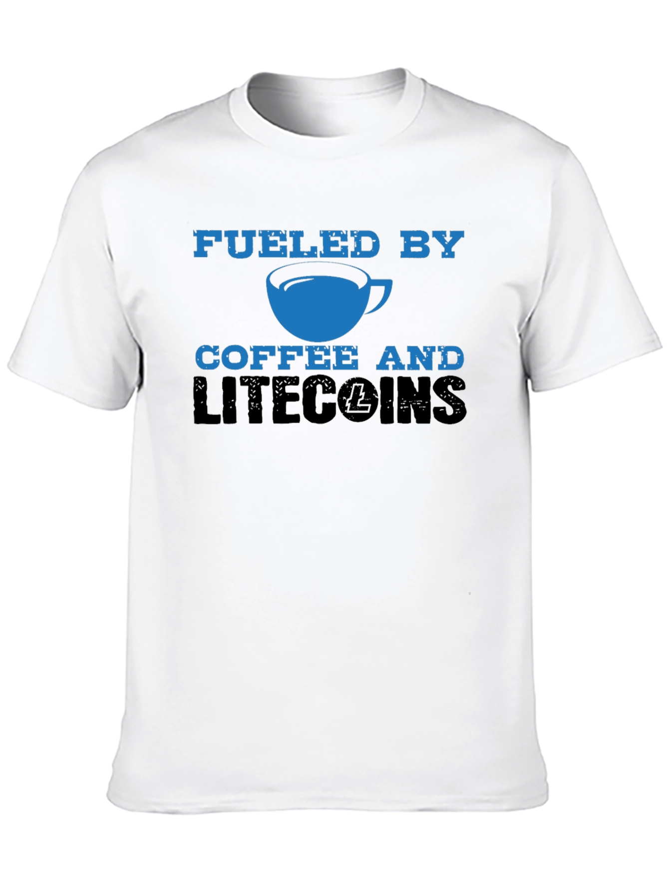 Fueled by Coffee & Litecoins Mens T-Shirt