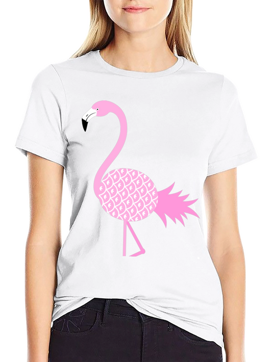 Black Flamingo Pineapple T-Shirt