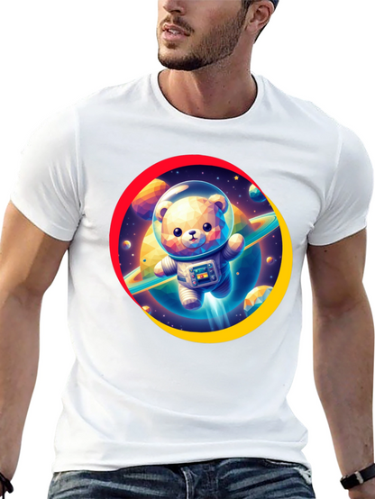 Astronaut Bear Graphic T-Shirt