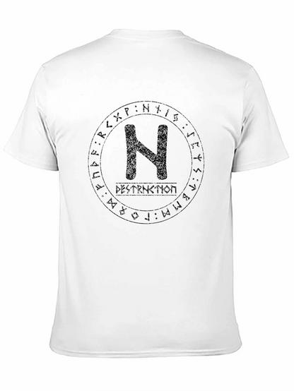 Runic Circle N T-Shirt - Destruction Graphic Tee
