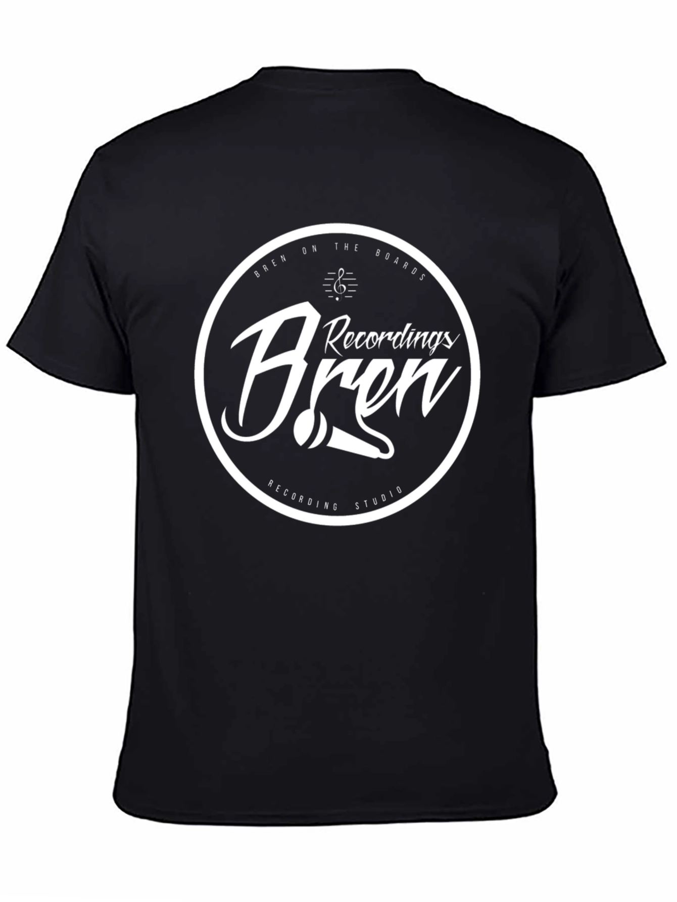 Bren Recordings Studio Black Graphic T-Shirt