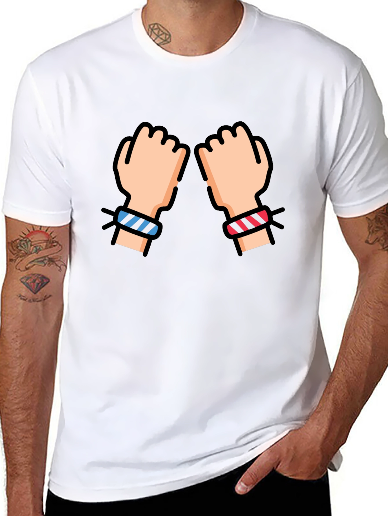 Fist Bump Black T-Shirt