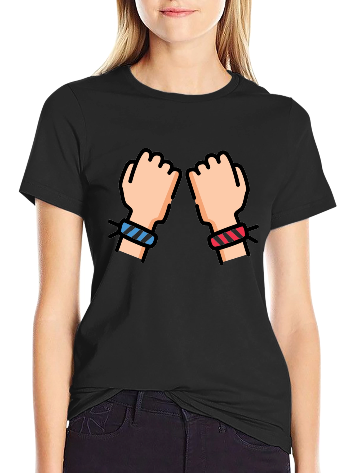 Fist Bump Black T-Shirt