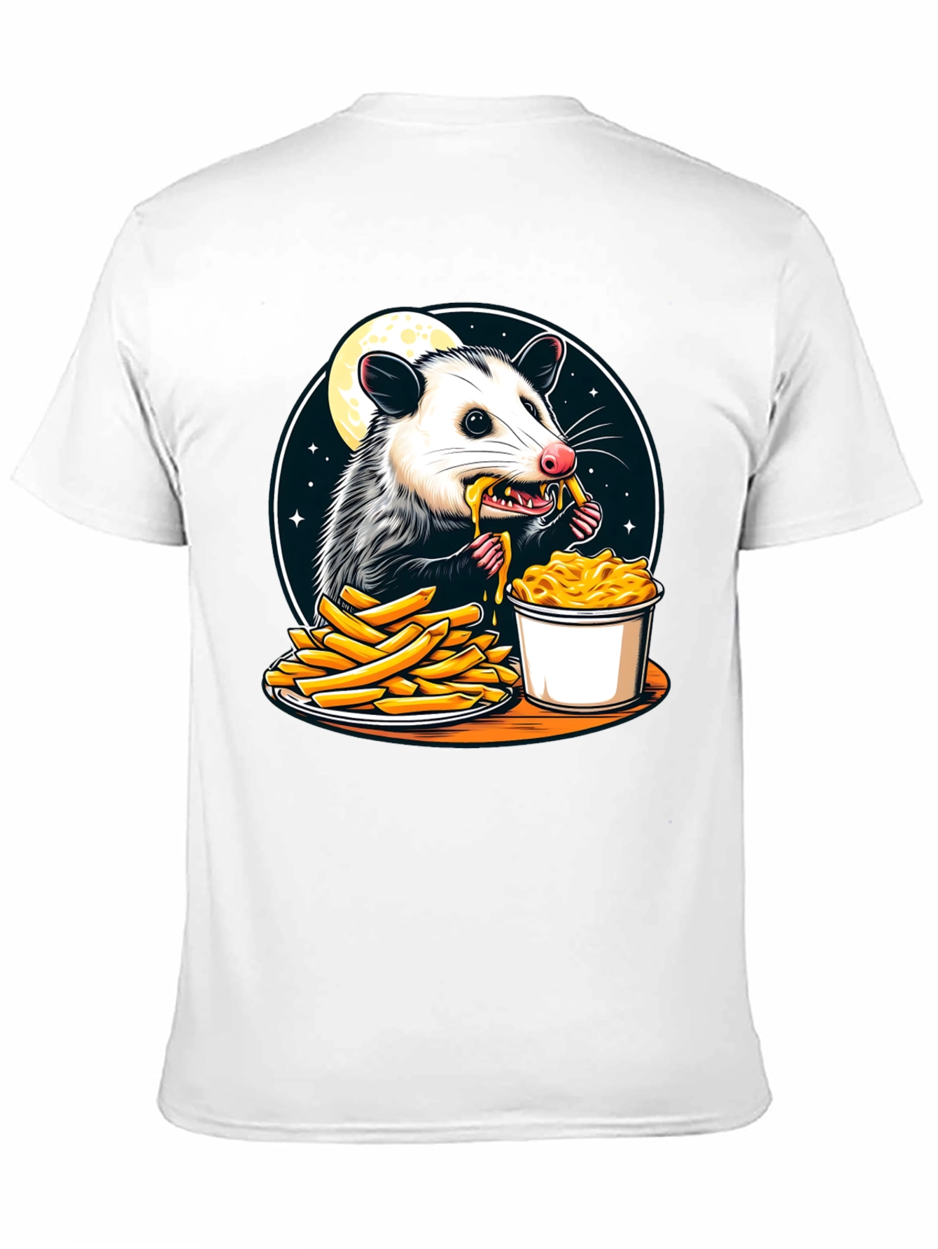 Opossum Eats Fries and Mac T-Shirt