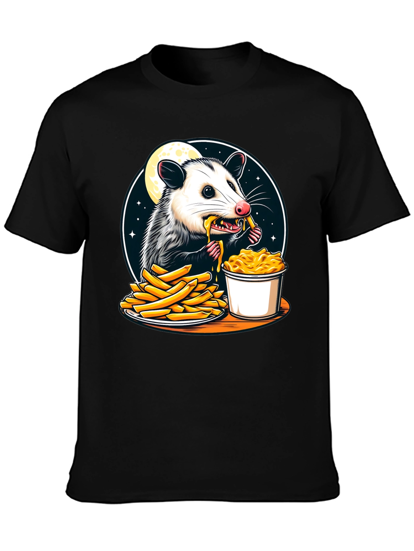 Opossum Eats Fries and Mac T-Shirt