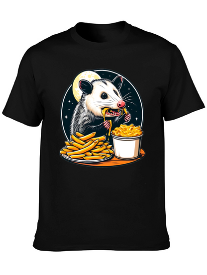 Opossum Eats Fries and Mac T-Shirt
