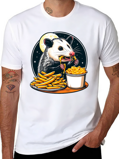 Opossum Eats Fries and Mac T-Shirt
