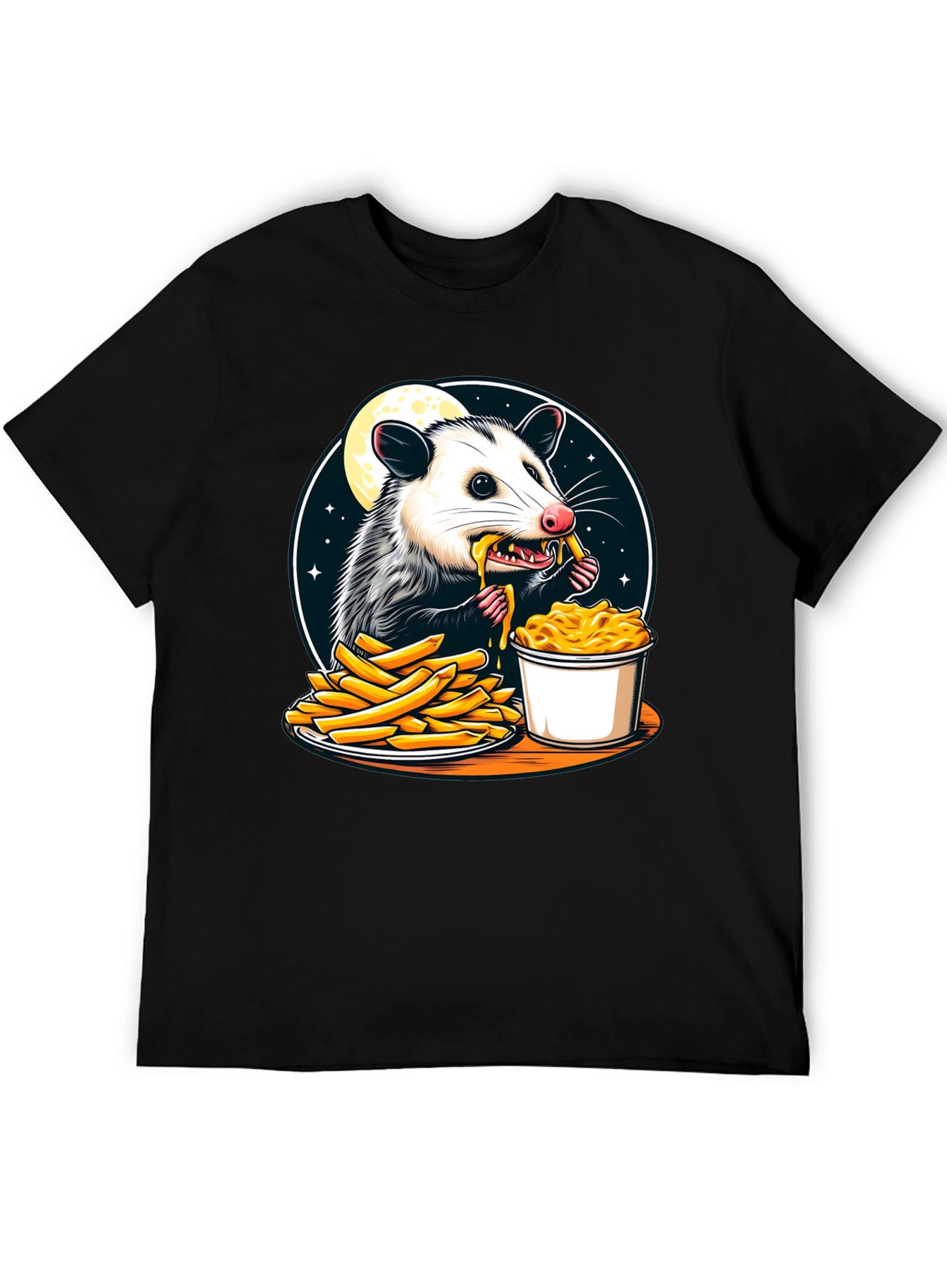 Opossum Eats Fries and Mac T-Shirt