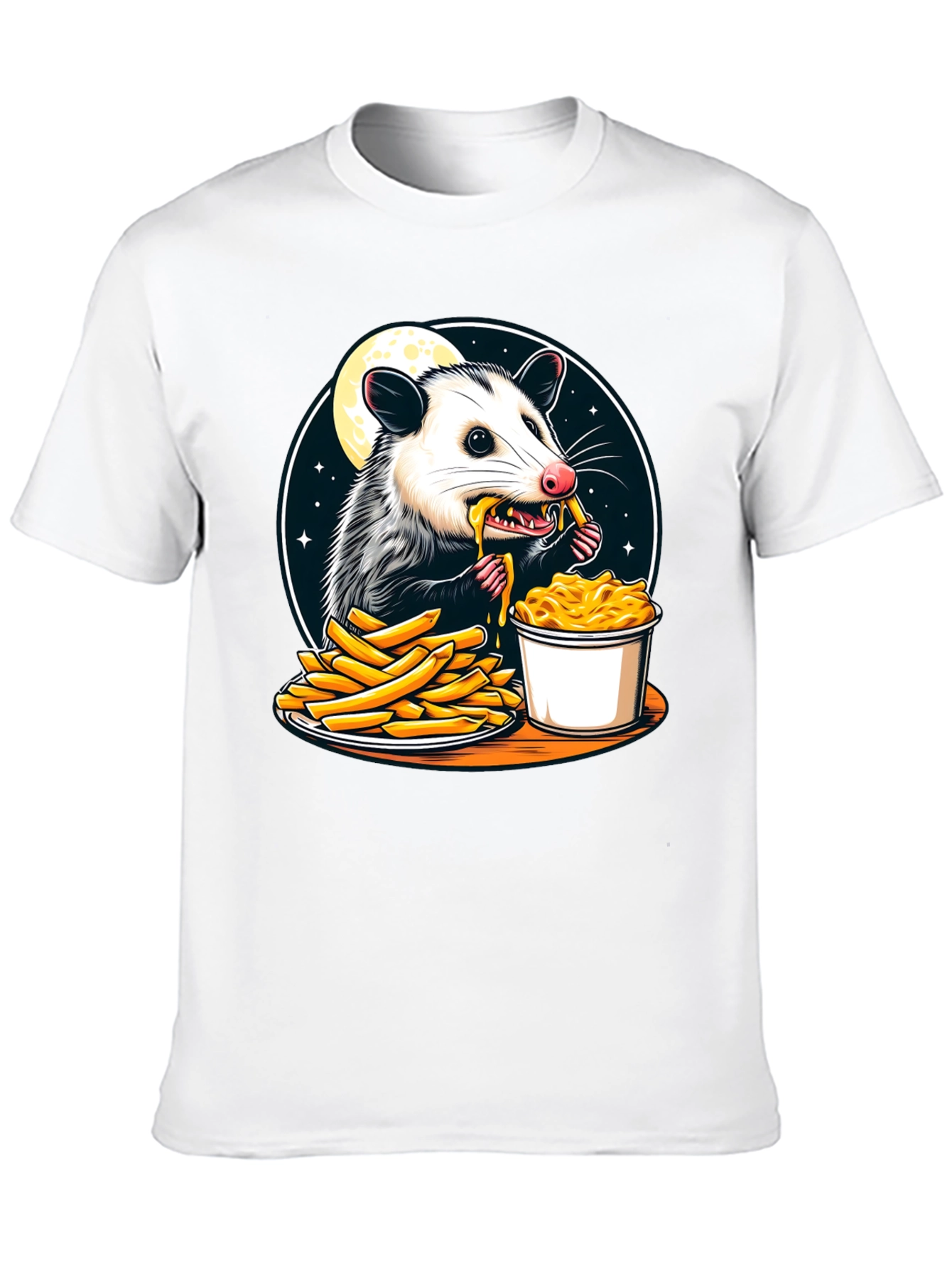 Opossum Eats Fries and Mac T-Shirt