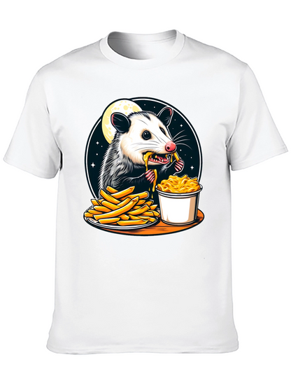 Opossum Eats Fries and Mac T-Shirt