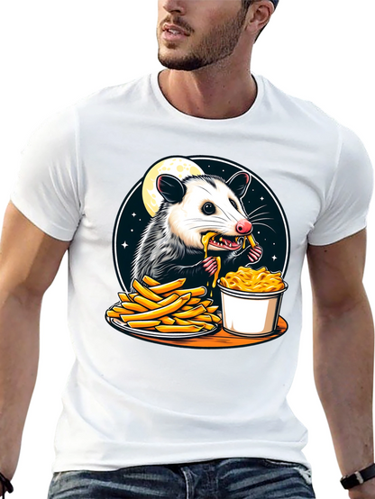 Opossum Eats Fries and Mac T-Shirt