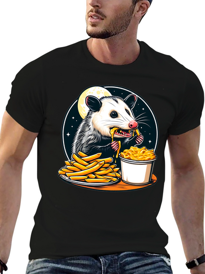 Opossum Eats Fries and Mac T-Shirt