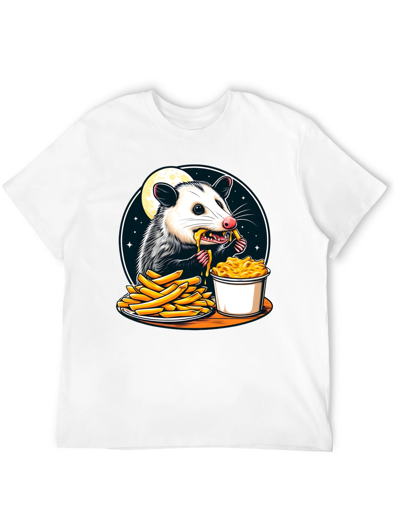 Opossum Eats Fries and Mac T-Shirt