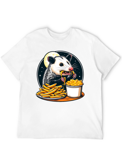 Opossum Eats Fries and Mac T-Shirt
