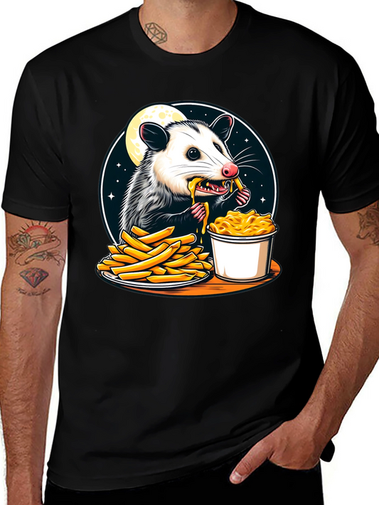Opossum Eats Fries and Mac T-Shirt