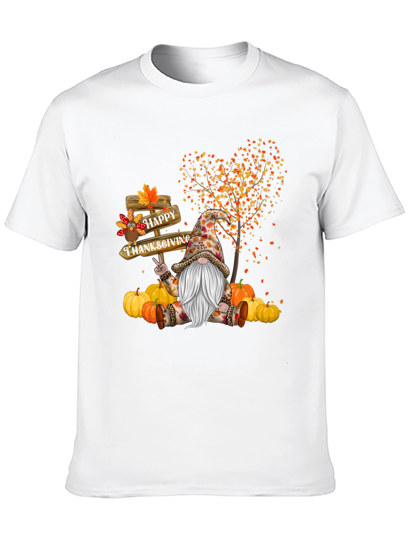 Thanksgiving Gnome T-Shirt - Happy Fall Tee
