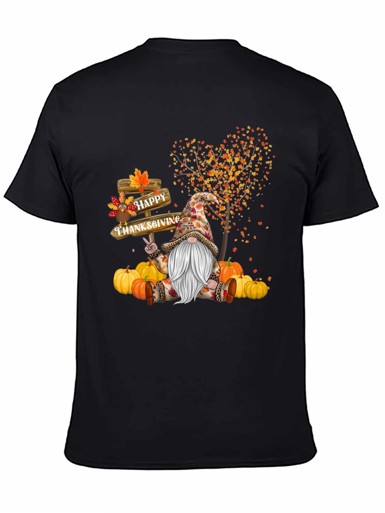 Thanksgiving Gnome T-Shirt - Happy Fall Tee