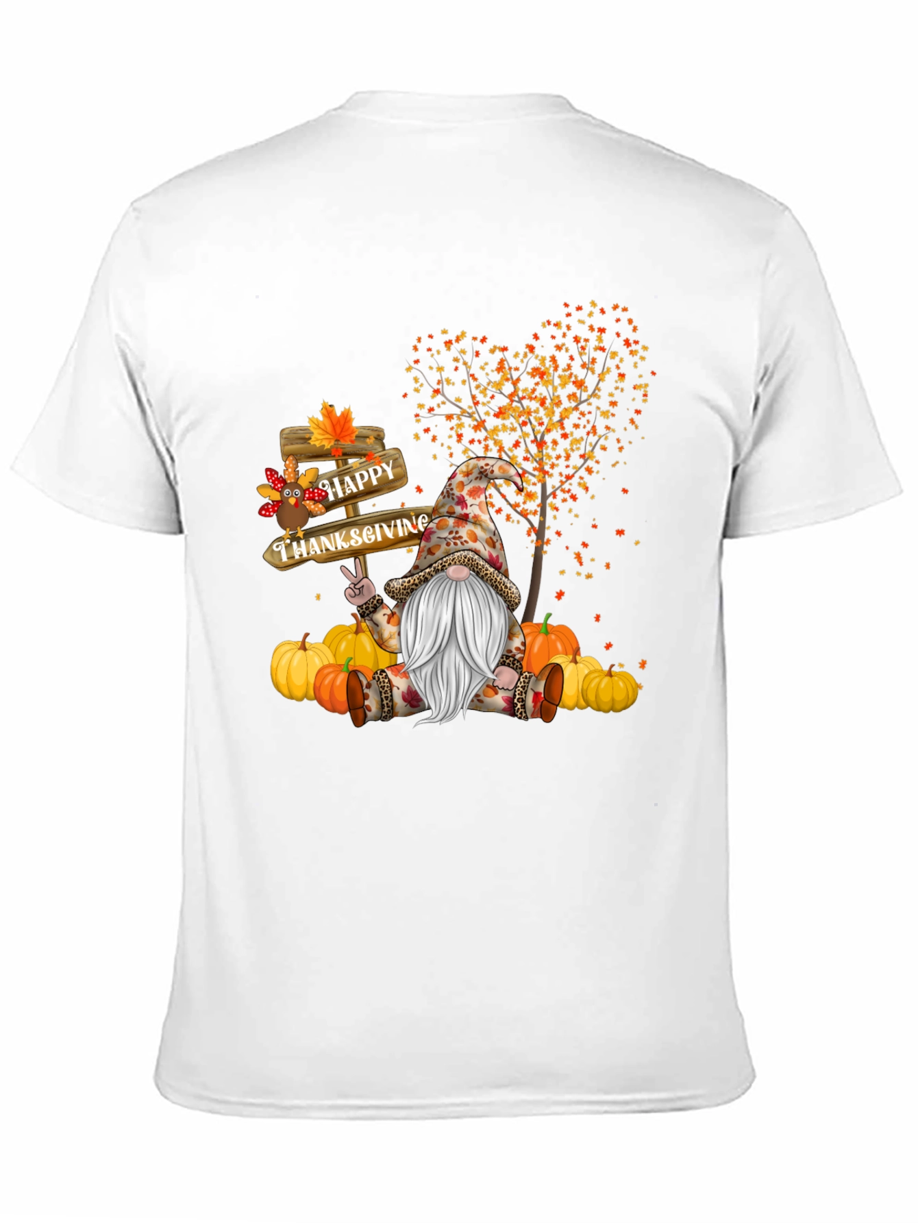 Thanksgiving Gnome T-Shirt - Happy Fall Tee