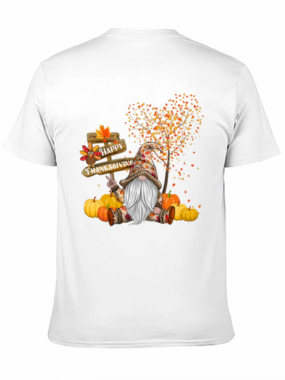 Thanksgiving Gnome T-Shirt - Happy Fall Tee