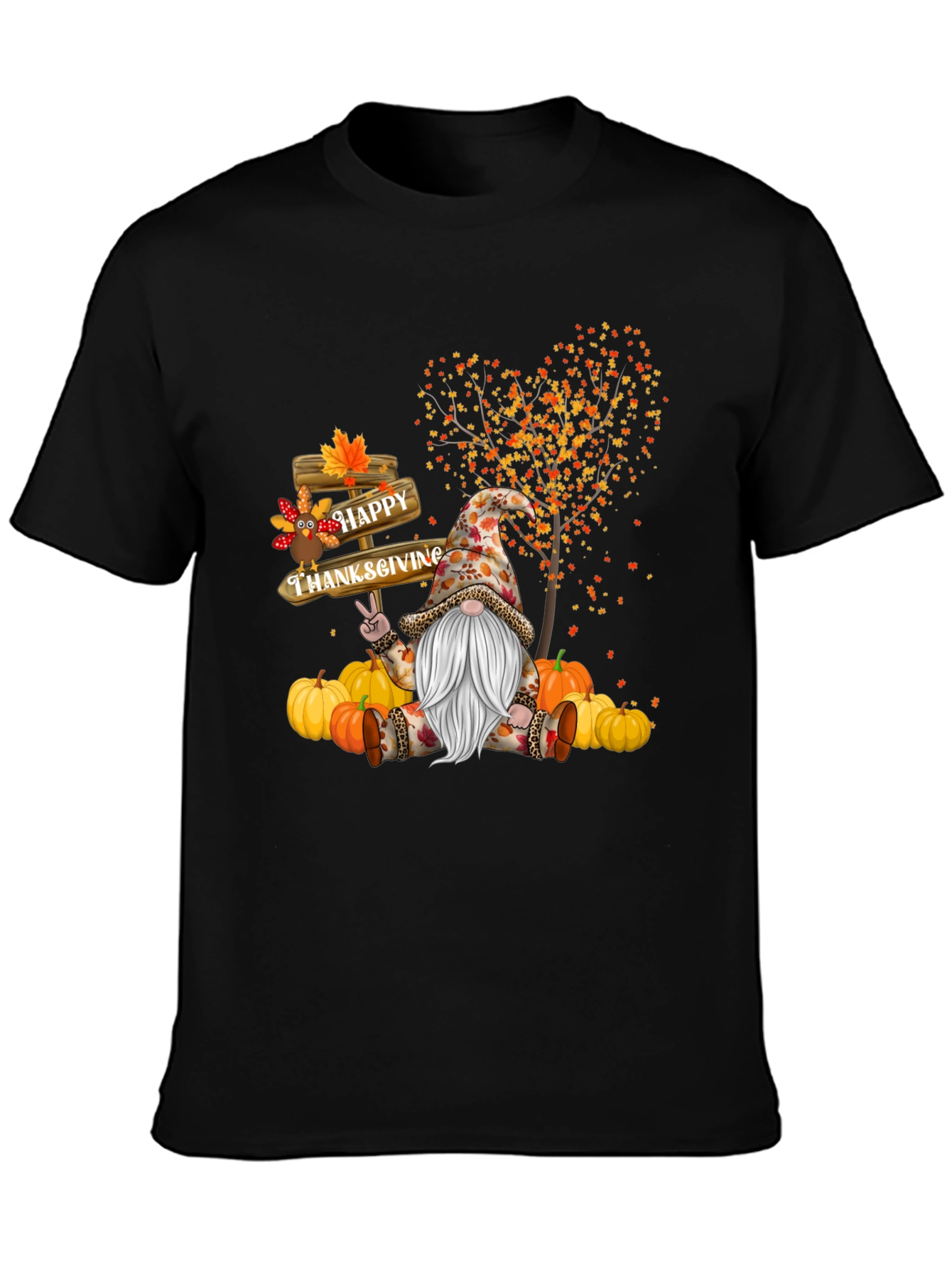 Thanksgiving Gnome T-Shirt - Happy Fall Tee