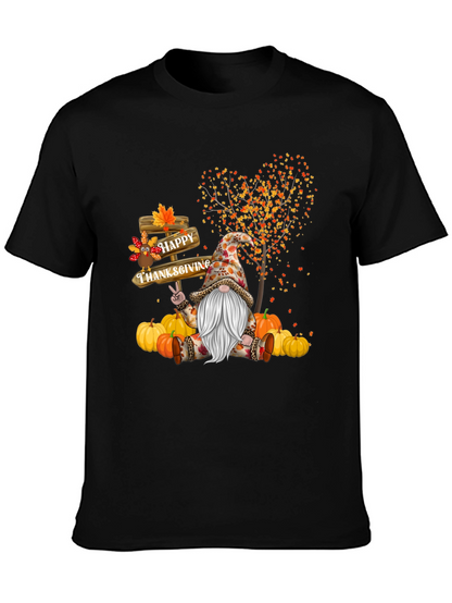 Thanksgiving Gnome T-Shirt - Happy Fall Tee