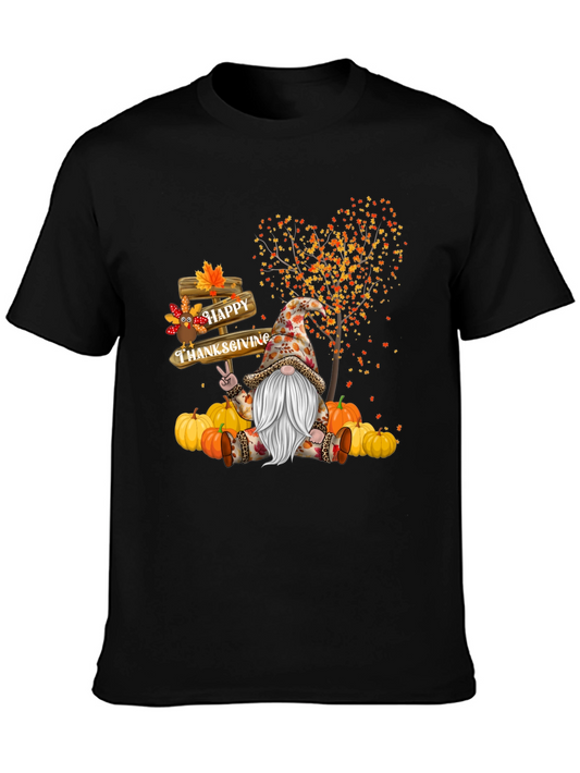 Thanksgiving Gnome T-Shirt - Happy Fall Tee