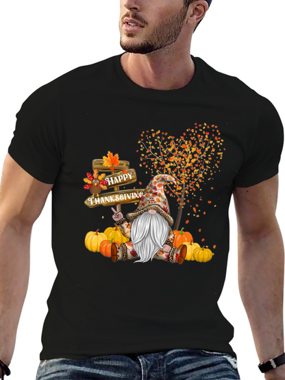 Thanksgiving Gnome T-Shirt - Happy Fall Tee